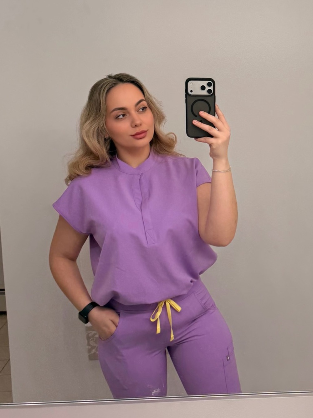 Rafaela oversized scrub top